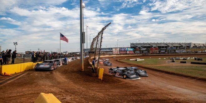 Pro Late Models race at The Dirt Track at Charlotte