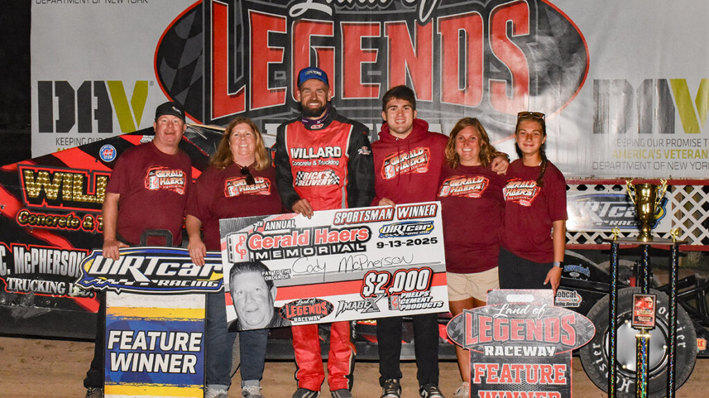 Cody McPherson wins at Land of Legends Raceway