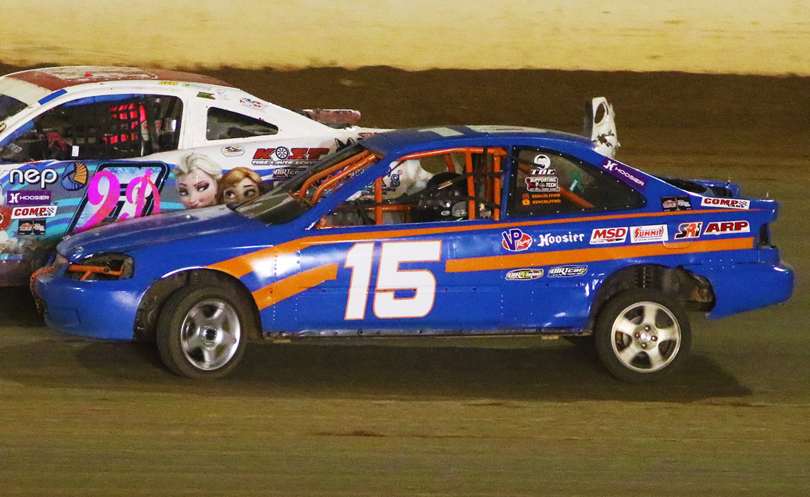 Ken Colf racing at The Dirt Track at Charlotte