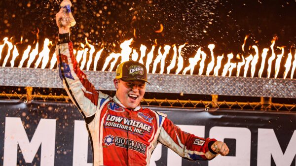 Pierce in Victory Lane