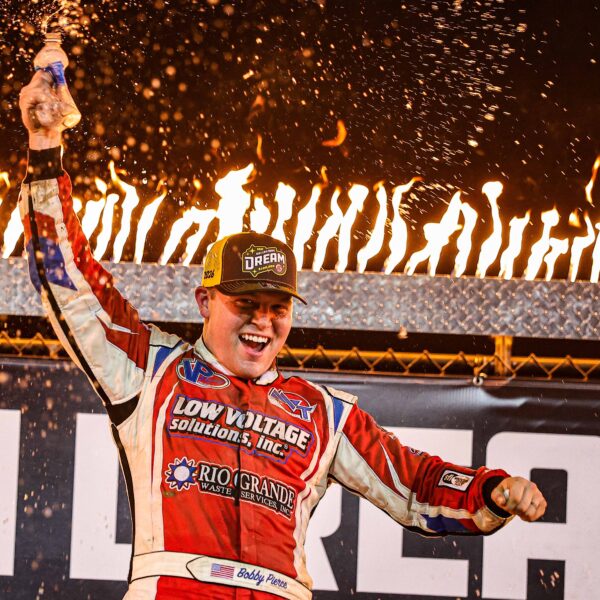 Pierce in Victory Lane