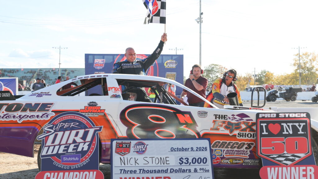 Stone in Victory Lane