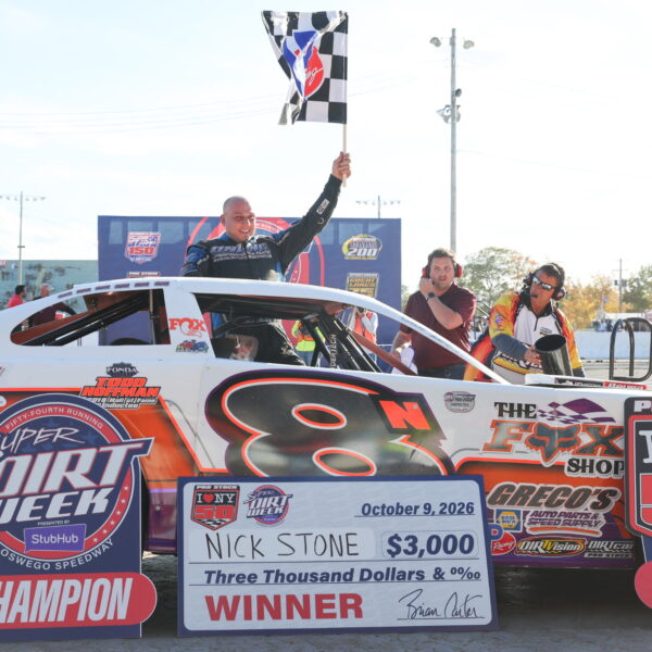 Stone in Victory Lane