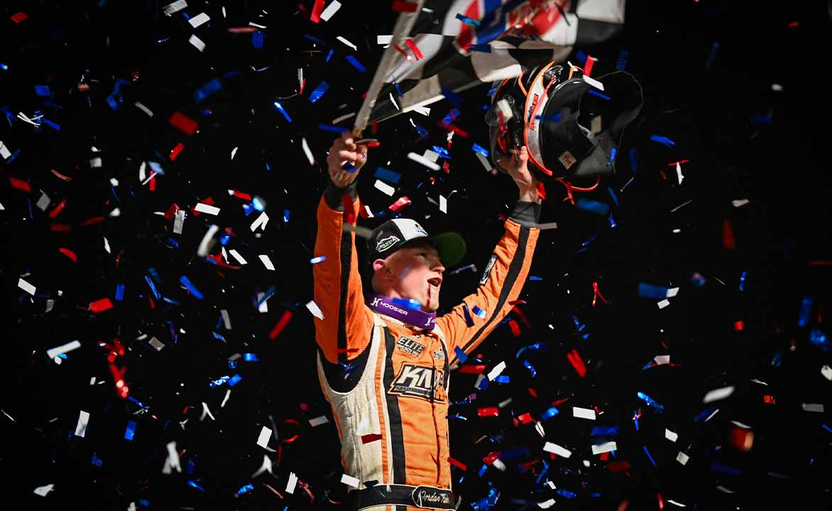 Jordan Koehler celebrates