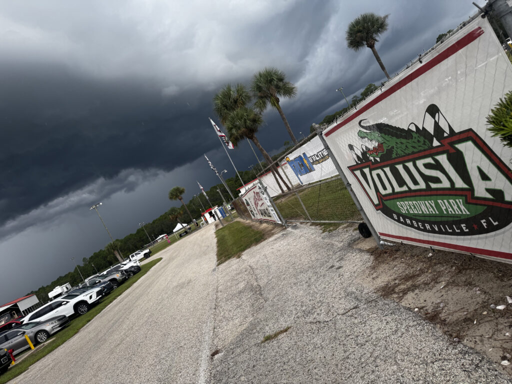 Rain at Volusia Speedway Park