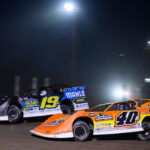 Ryan Gustin races Kyle Bronson