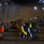 World of Outlaws Sprint Cars on track