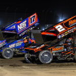 Sheldon Haudenschild races David Gravel