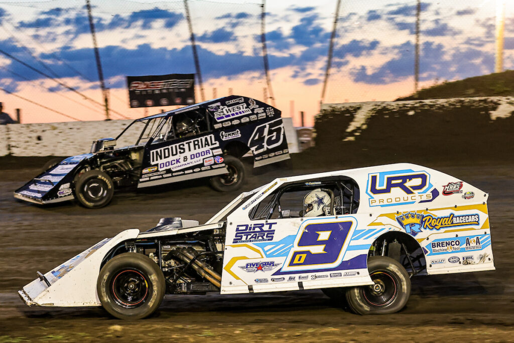Michael Ledford and Chase Holland race together