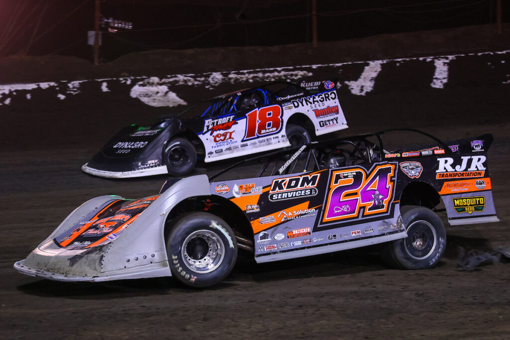 Ryan Unzicker and Shannon Babb racing