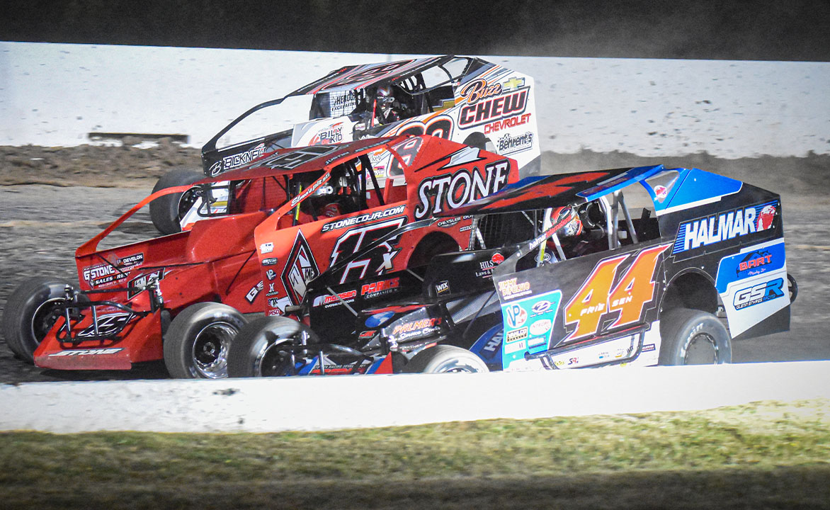Stewart Friesen, Justin Stone, and Mat Williamson