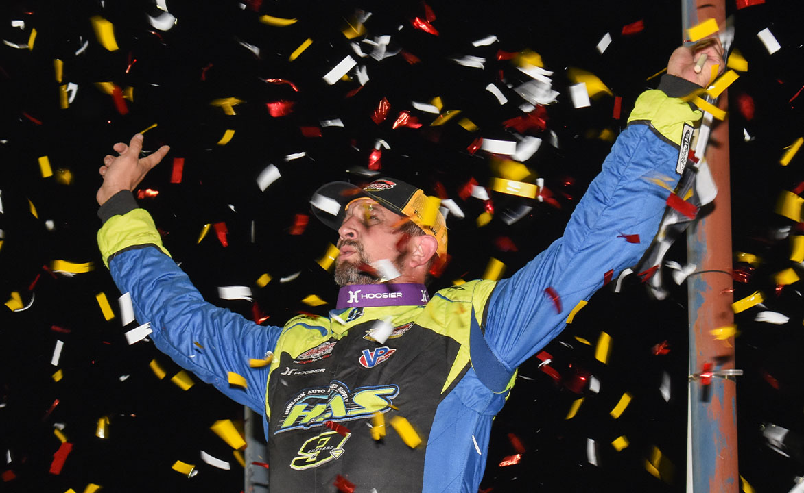 1 TO 100: Matt Sheppard Scores 100th Super DIRTcar Series Win at Autodrome Drummond, Earns Guaranteed Starting Spot at Super DIRT Week