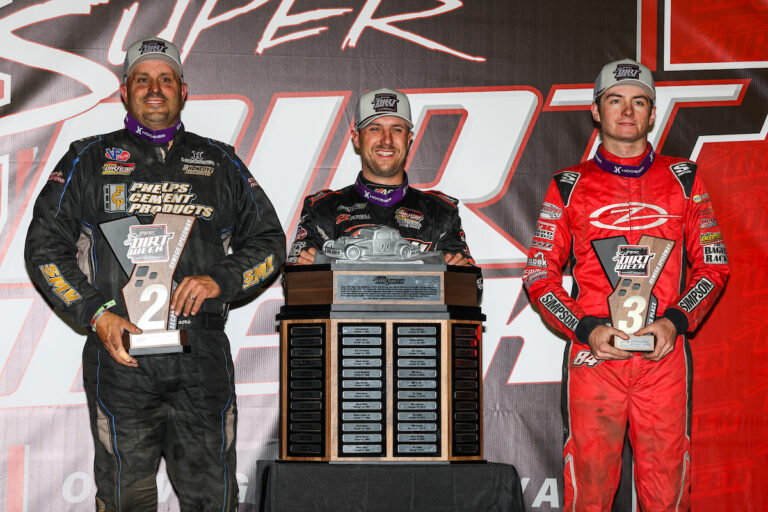 Super DIRT Week Super DIRTcar Series podium