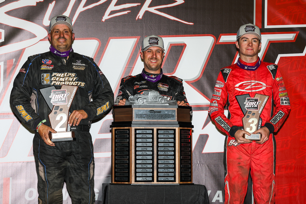Super DIRT Week Super DIRTcar Series podium