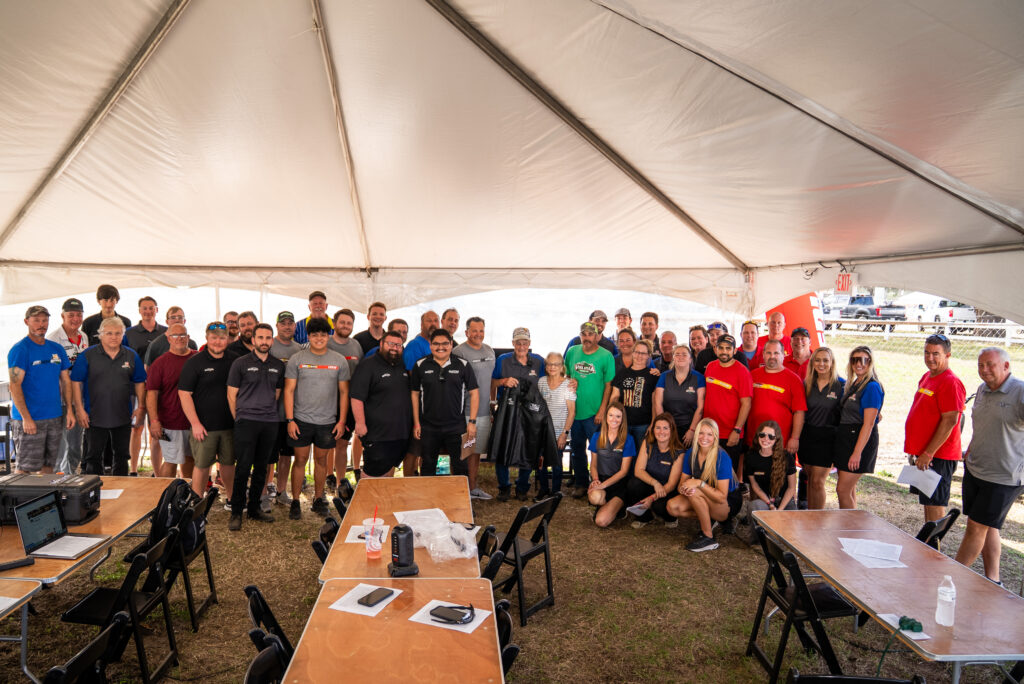 Dave Dixon with World Racing Group team