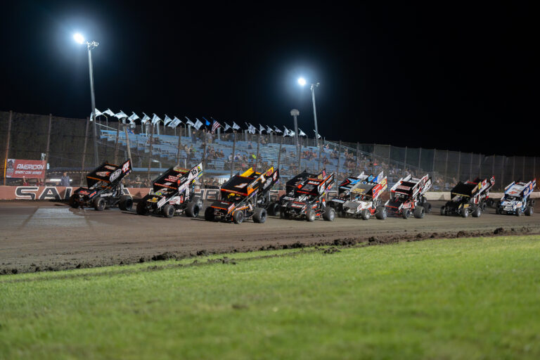 Three Wide Salute at Salina Highbanks