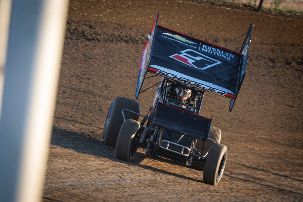 Cole in his No. 3 Sprint Car