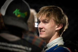 Brogan Carder looking and smiling